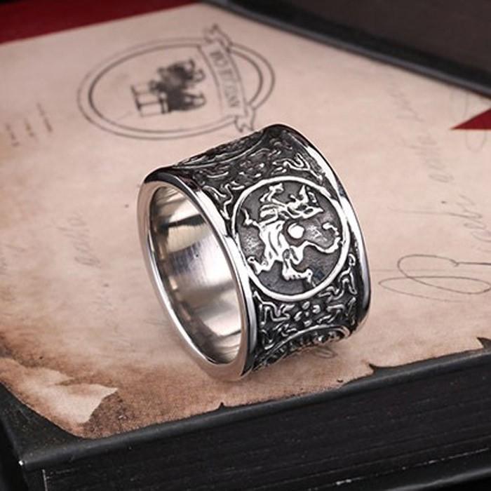 リング 指輪 メンズ ステンレス サージカルステンレス 中華風 ドラゴン 龍 幅広 ユニセックス ペア プレゼント シルバー チャイニーズドラゴン |  | 04