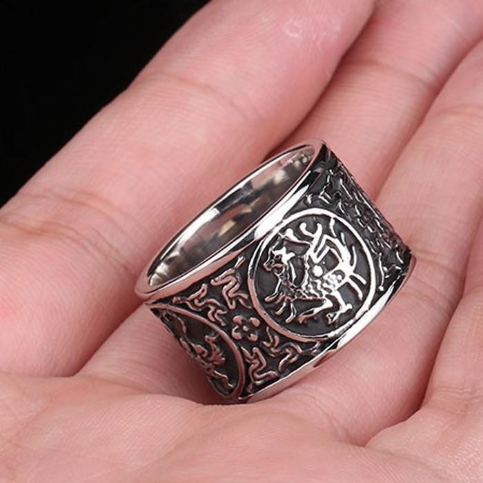 リング 指輪 メンズ ステンレス サージカルステンレス 中華風 ドラゴン 龍 幅広 ユニセックス ペア プレゼント シルバー チャイニーズドラゴン |  | 05