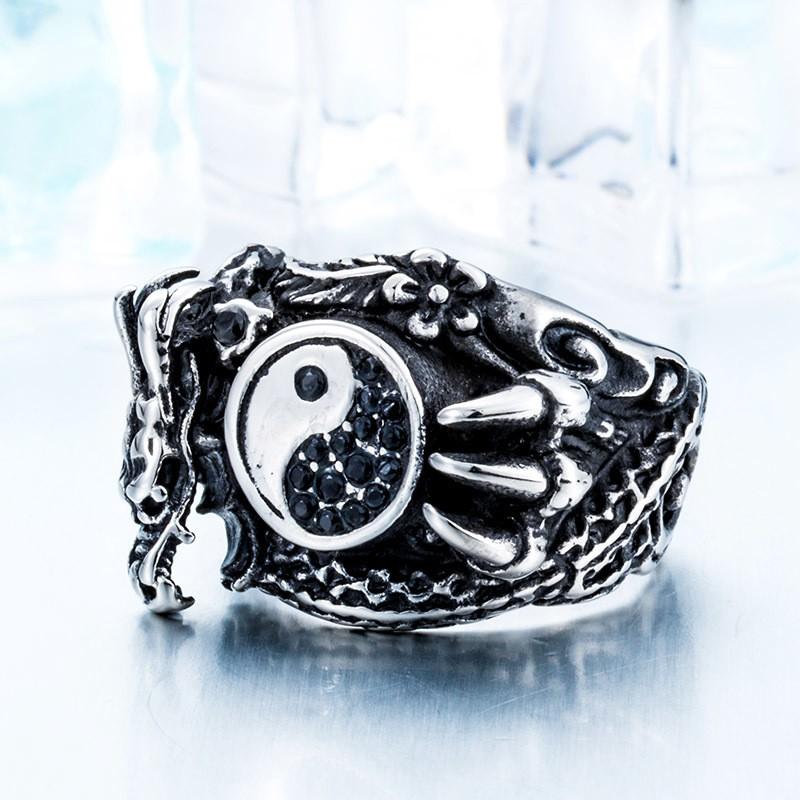 リング 指輪 メンズ ステンレス チャイニーズドラゴンリング サージカルステンレス 中華風 ドラゴン 龍 立体 ストーン ユニセックス ペア プレゼント |  | 01