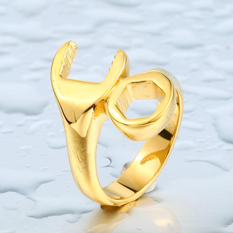 リング 指輪 メンズ ステンレス 工具リング サージカルステンレス スパナ ナット 工具 ユニーク 立体 シルバー ゴールド ブラック ユニセックス プレゼント |  | 05