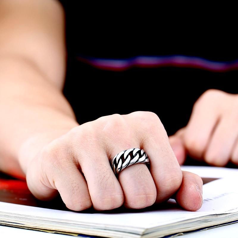 リング 指輪 メンズ ステンレス ビックチェーンリング サージカルステンレス 大きい 鎖 チェーン シンプル 個性的 アクセサリー プレゼント |  | 01