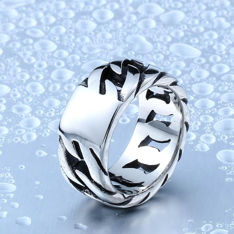 リング 指輪 メンズ ステンレス ビックチェーンリング サージカルステンレス 大きい 鎖 チェーン シンプル 個性的 アクセサリー プレゼント |  | 05