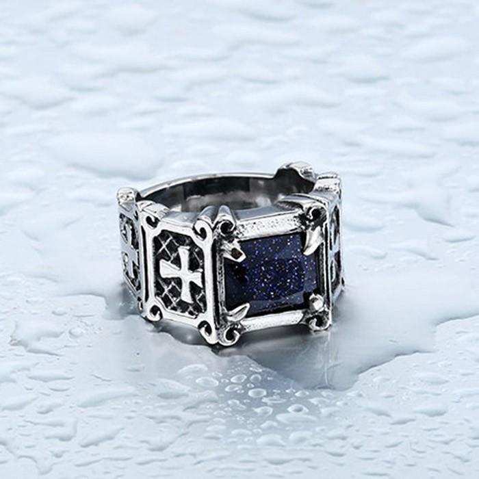 リング 指輪 メンズ ステンレス クロスストーンリング サージカルステンレス クロス 十字架 ストーン ゴージャス シンプル ユニセックス プレゼント |  | 01