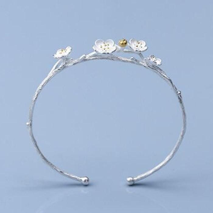 桜 ブレスレット バングル 花 サクラ さくら プレゼント ギフト