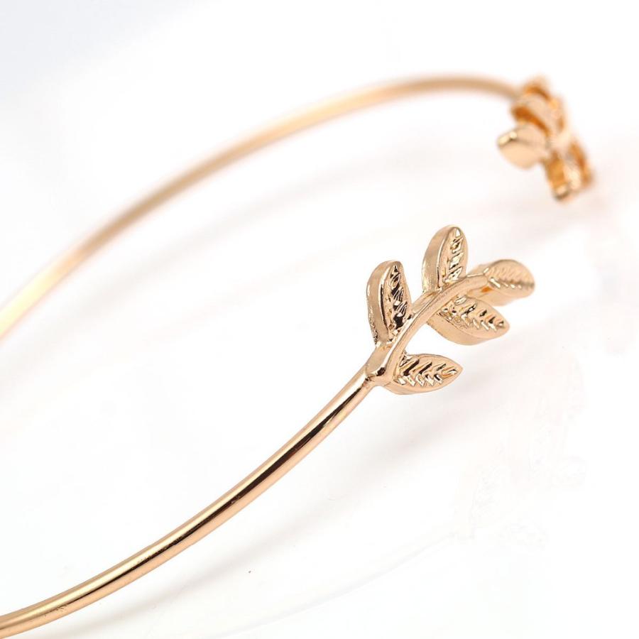 バングル リーフ 葉 葉っぱ ブレスレット レディース ゴールド シルバー プレゼント ギフト ガーリー 可愛い スチームパンク お呼ばれ 披露宴 ウェディング |  | 05