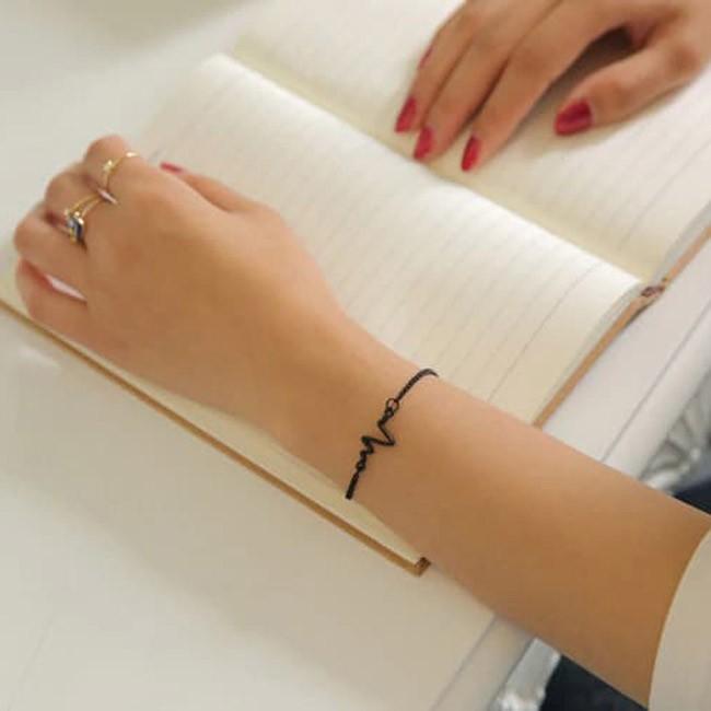 ブレスレット バングル 心電図 人気 流行 シンプル ウェーブ 心拍数 レディース メンズ ジュエリー 夏 スタイル ビーチ プレゼント ギフト ハロウィン |  | 01