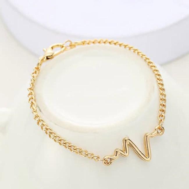 ブレスレット バングル 心電図 人気 流行 シンプル ウェーブ 心拍数 レディース メンズ ジュエリー 夏 スタイル ビーチ プレゼント ギフト ハロウィン |  | 02