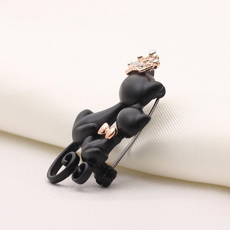 ブローチ 黒猫 ネコ 猫 ねこ ブラック キャット ピンズ プレゼント ガーリー 可愛い スチームパンク ハロウィン ギフト エレガント レディース |  | 02