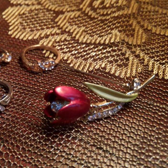 チューリップ ブローチ ピンズ 花 エレガント 大人 プレゼント ガーリー 可愛い スチームパンク パーティ ハロウィン イベント レディース |  | 03