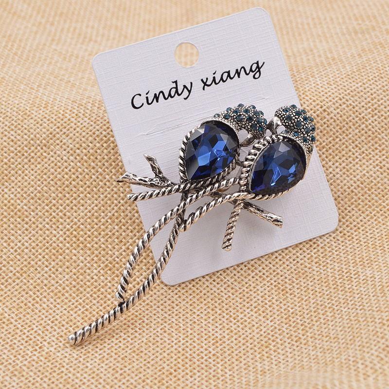 ブローチ ストーン 鳥 インコ オウム シルバー プレゼント 可愛い スチームパンク パーティ ラインストーン ブルーバード ペア ピンズ 青い鳥 ギフト |  | 07