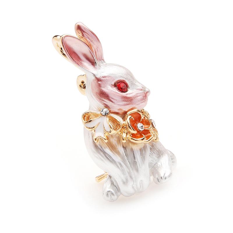 ウサギ ブローチ ラビット うさぎ フラワー ストーン 花 プレゼント ガーリー 可愛い ポップ エレガント レディース 結婚式 披露宴 パーティ 人気 |  | 03