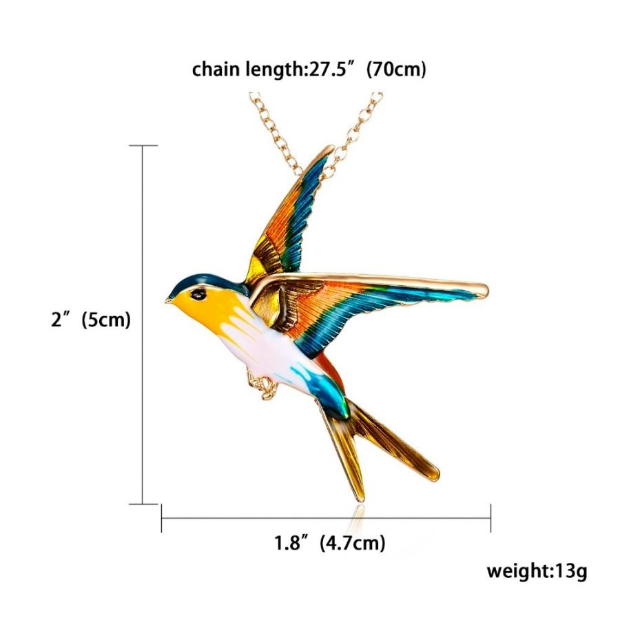 ツバメ ブローチ ネックレス 鳥 インコ 2way プレゼント ガーリー 可愛い 大人 チョーカー 燕 野鳥 エレガント ギフト スチームパンク レディース |  | 04