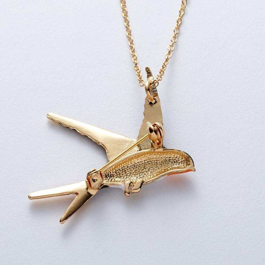 ツバメ ブローチ ネックレス 鳥 インコ 2way プレゼント ガーリー 可愛い 大人 チョーカー 燕 野鳥 エレガント ギフト スチームパンク レディース |  | 11