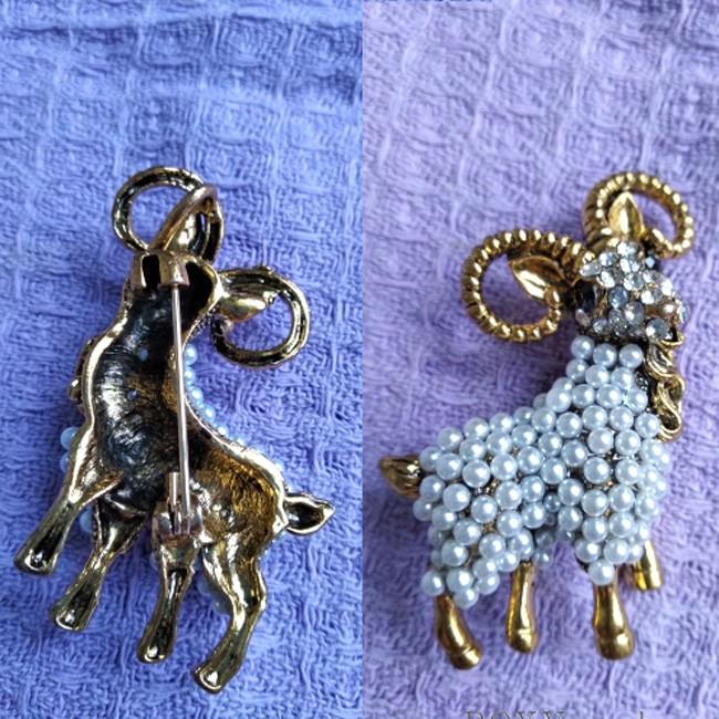 ゴールドパールブローチ K18ピンブローチ/バロックパール ブローチ atelieriride 通販 735429