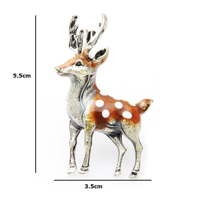 ブローチ 鹿 シカ バンビ ヴィンテージ エナメル 女性 レディース ファッション ジュエリー アクセサリー ギフト プレゼント 可愛い アニマル ピンズ |  | 04