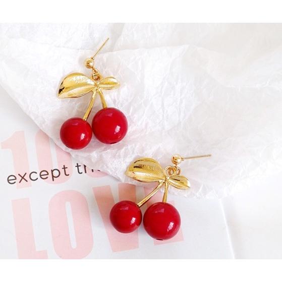 チェリー イヤリング イヤーカフ さくらんぼ ノンホール シルバー ゴールド 花 イヤークリップ アレルギーフリー 金属アレルギー対応 可愛い ポップ ゆるふわ |  | 04