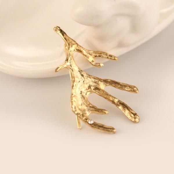 【送料無料】 バンビ ヘアピン 鹿 シカ 1本 ゴールド スチームパンク ガーリー アクセ レディース 大人 コスプレ ギフト 髪飾り 量産型 地雷系 サブカル系 |  | 01