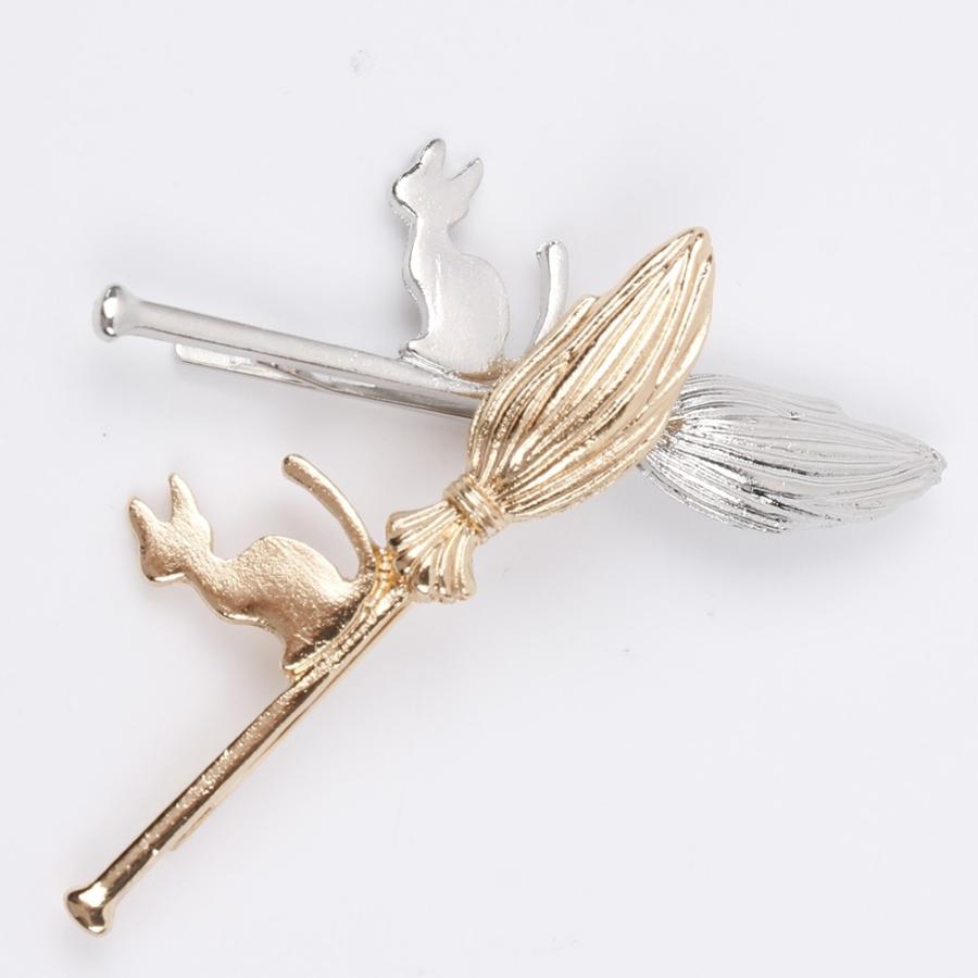 ネコ ヘアピン ねこ 猫 ヘアピン ヘアアクセサリー ヘアアクセ ハロウィン スチームパンク ガーリー 魔女 ゴールド シルバー アクセサリー 可愛い 大人 子供 |  | 11