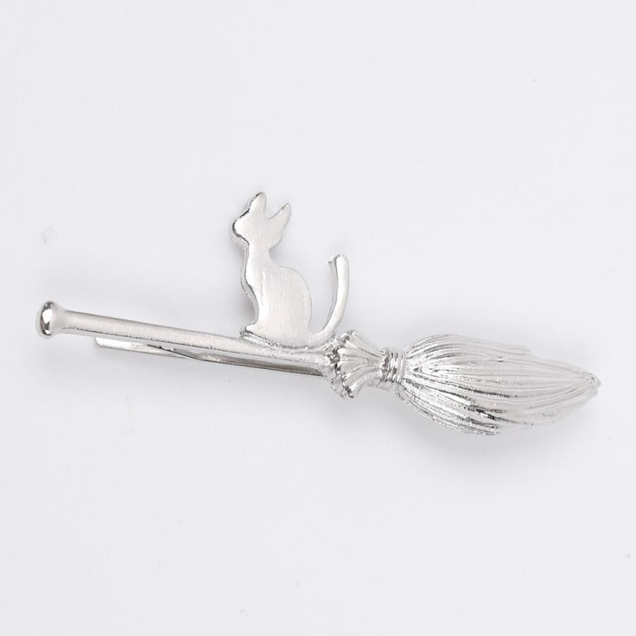 ネコ ヘアピン ねこ 猫 ヘアピン ヘアアクセサリー ヘアアクセ ハロウィン スチームパンク ガーリー 魔女 ゴールド シルバー アクセサリー 可愛い 大人 子供 |  | 02