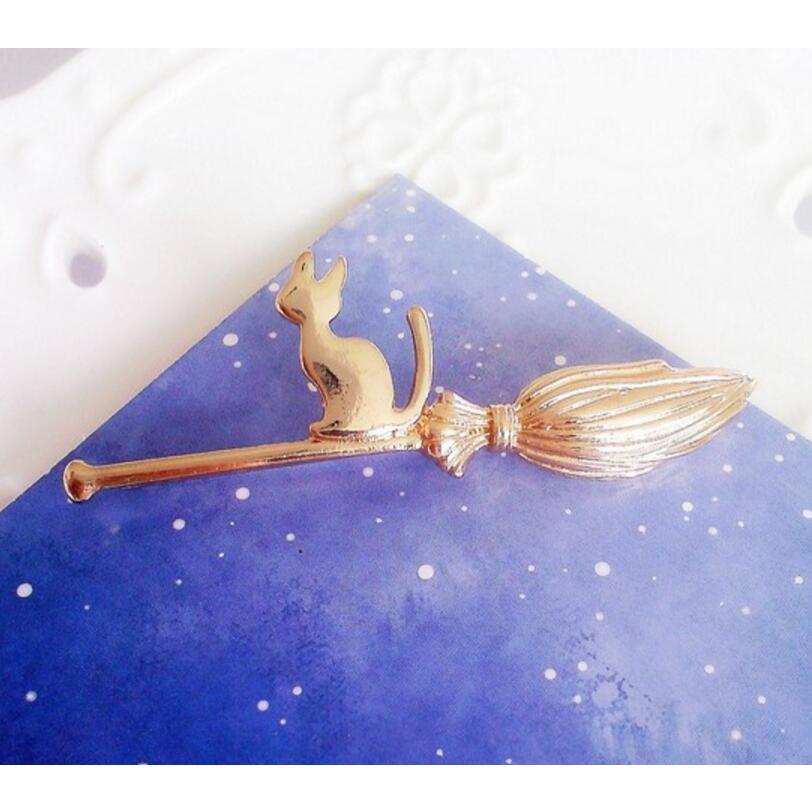 ネコ ヘアピン ねこ 猫 ヘアピン ヘアアクセサリー ヘアアクセ ハロウィン スチームパンク ガーリー 魔女 ゴールド シルバー アクセサリー 可愛い 大人 子供 |  | 03