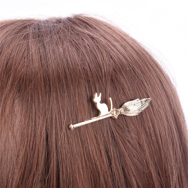 ネコ ヘアピン ねこ 猫 ヘアピン ヘアアクセサリー ヘアアクセ ハロウィン スチームパンク ガーリー 魔女 ゴールド シルバー アクセサリー 可愛い 大人 子供 |  | 05