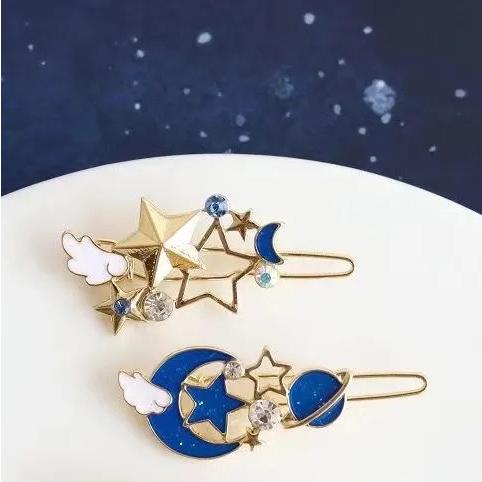 ヘアピン プラネット 星 スター 惑星 宇宙 ヘアクリップ ヘアカフ ヘアフック マジェステ ヘアアクセ スチームパンク ストーン 可愛い レディース 女の子 |  | 05