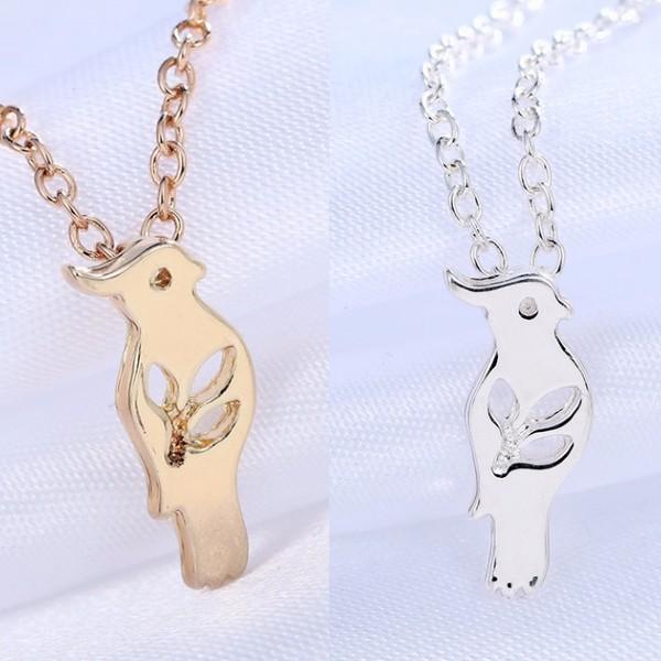 鳥 ネックレス ペンダント オカメインコ インコ オウム レディース アクセサリー ヴィンテージ アクセサリー パーティ 人気 流行 ギフト 結婚式 披露宴 お呼ばれ | 