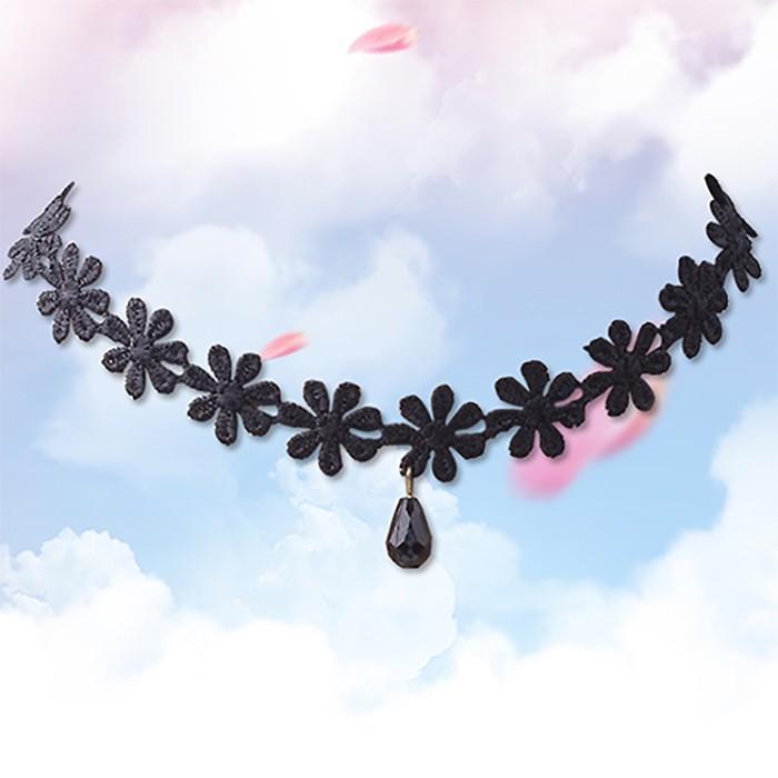 レース ネックレス ペンダント チョーカー 花 エレガント ガーリー ゴス ゴシック ゴスロリ レディース ファッション ハロウィン パーティ 可愛い ギフト |  | 03