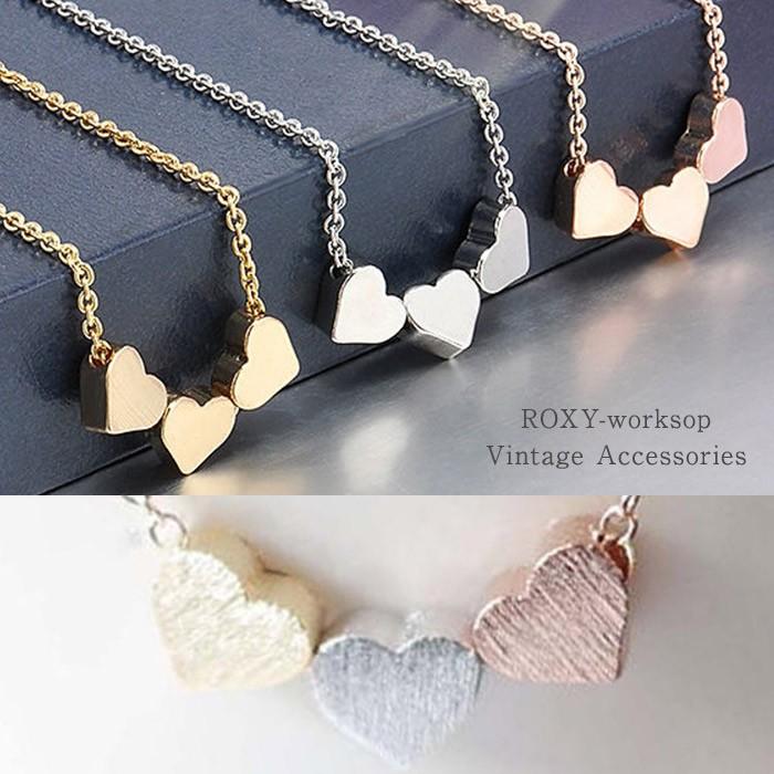 ハート ネックレス ペンダント シンプル チョーカー ガーリー エレガント ファッション レディース  パーティ 可愛い ヴィンテージ アクセ | 