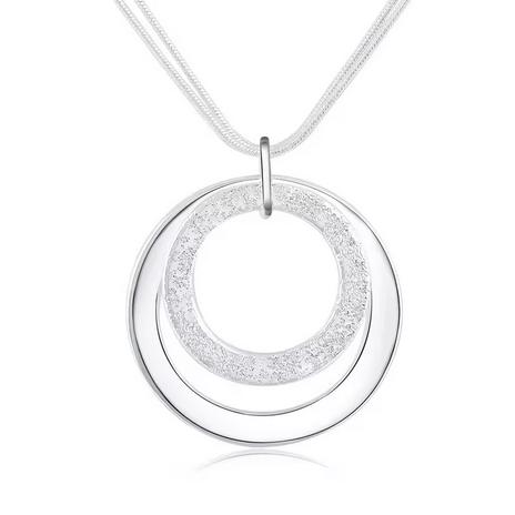 ネックレス スターリングシルバー silver925 シルバー925 ペンダント ラウンド 丸 円 ウェディング クリスマス ギフト プレゼント チョーカー | 