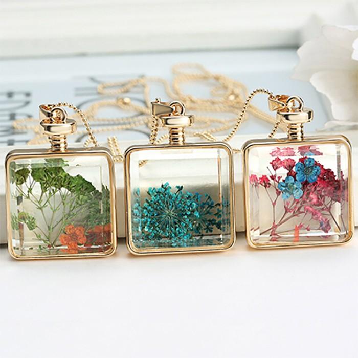 ネックレス ペンダント ガラス ドライフラワー 花 フラワー 香水瓶 チョーカー エレガント ファッション レディース パーティ 可愛い ビンテージ アクセ ギフト |  | 04