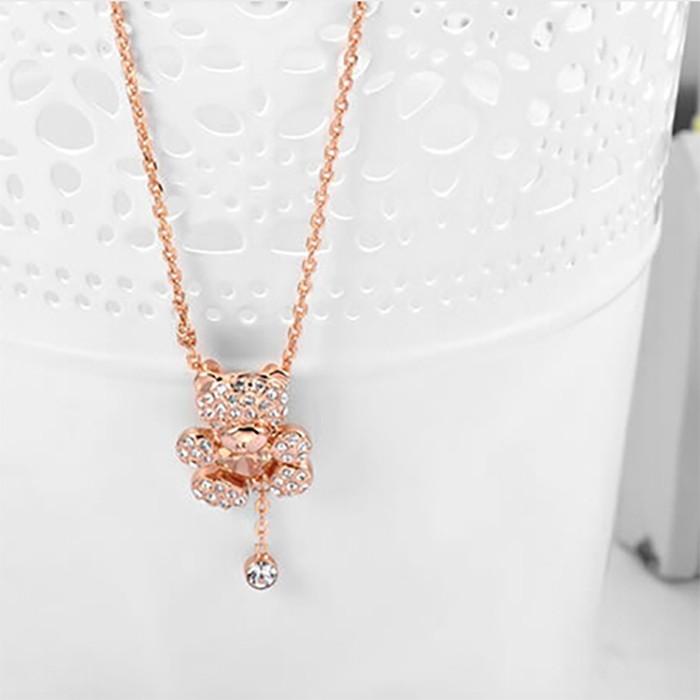 ネックレス ペンダント ベア クマ ガーリー キュービックジルコニア CZ チョーカー エレガント ファッション レディース 可愛い イベント パーティ ヴィンテージ |  | 03