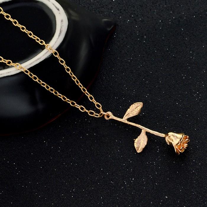 ローズ ネックレス ペンダント シンプル チョーカー エレガント ファッション ガーリー レディース イベント パーティ 可愛い ヴィンテージ アクセ ギフト |  | 03