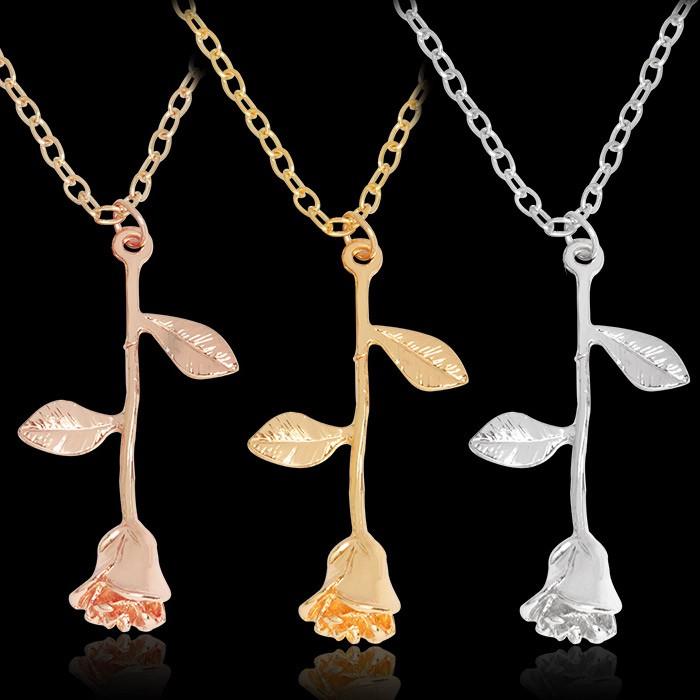 ローズ ネックレス ペンダント シンプル チョーカー エレガント ファッション ガーリー レディース イベント パーティ 可愛い ヴィンテージ アクセ ギフト |  | 04