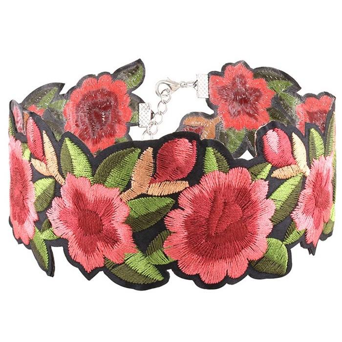 刺繍 チョーカー 花 フラワー ネックレス ペンダント 流行 人気 エレガント ガーリー ファッション ハロウィン パーティ 可愛い ヴィンテージ アクセ ギフト |  | 05