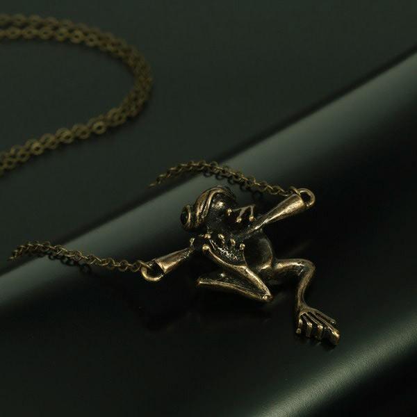 ネックレス ペンダント カエル 蛙 かえる チョーカー 蛙 和風 和物 ハロウィン 可愛い ヴィンテージ アクセサリー 爬虫類 両生類 ぶらさがり 揺れる おしゃれ |  | 02