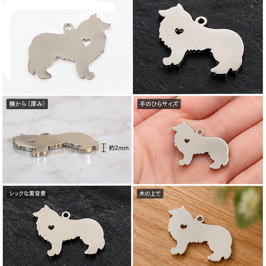 コリー ネックレス ペンダント 犬 イヌ チョーカー シェルティー シェットランド シープドッグ エレガント シンプル レディース 可愛い ヴィンテージ アクセ |  | 04