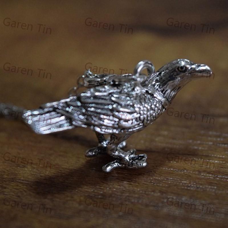 ネックレス ペンダント カラス フィギュア 烏 鳥 ゴスロリ V系 パンク ロック 鴉 クロウ かっこいい チョーカー シルバー ゴールド ブラック ハロウィン |  | 04