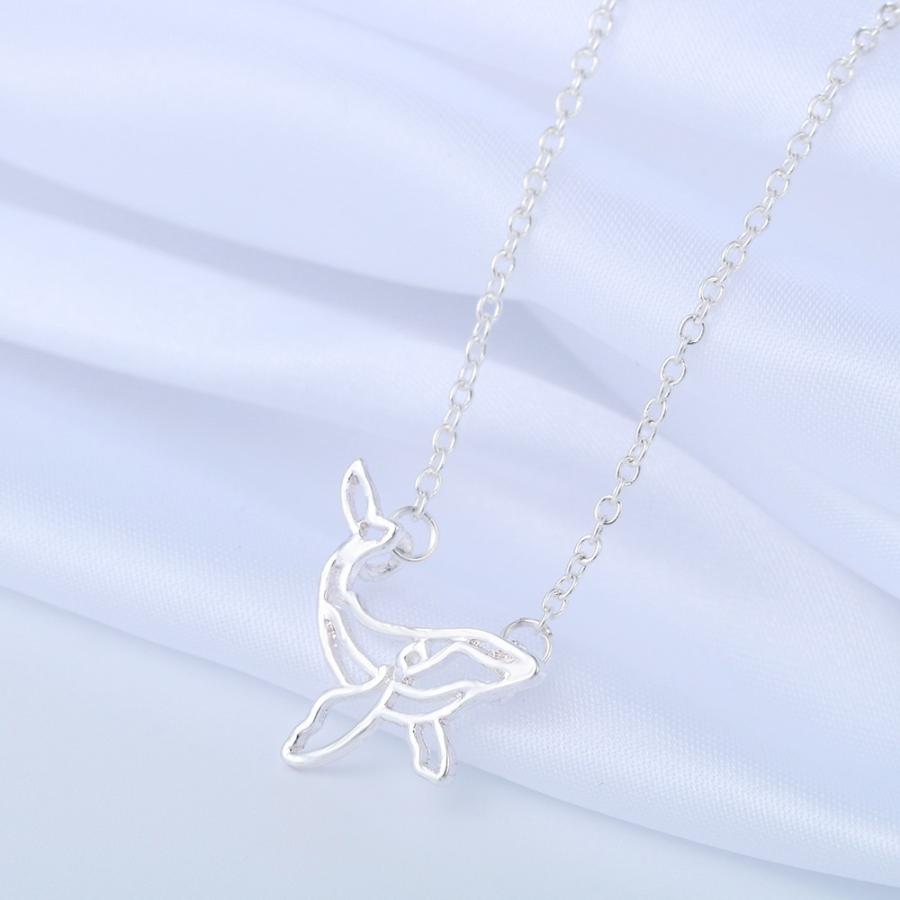 ネックレス ペンダント クジラ ライン 鯨 くじら クジラ マリン 海 チョーカー エレガント ファッション シンプル パーティ 可愛い ヴィンテージ ガーリー |  | 04