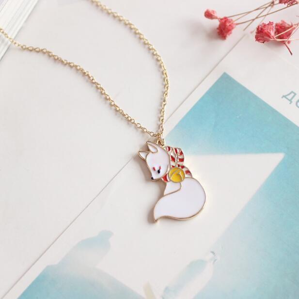 狐 ネックレス キツネ チョーカー 和風 和物 狛犬 浴衣 アジャスター付 ハロウィン 可愛い 古風 レディース アクセ メンズ  大人 ゴールド きつね |  | 03