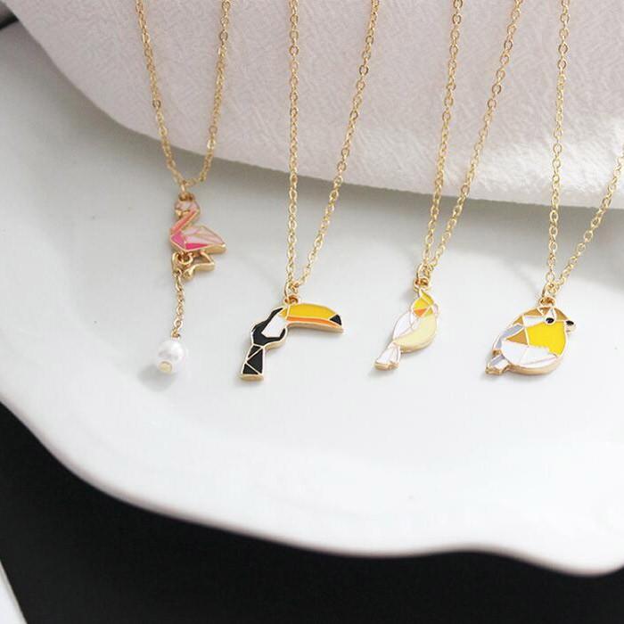 ネックレス ステンドグラス フラミンゴ オニオオハシ オカメインコ スズメ レディース 鳥 チョーカー ネックレス エレガント ガーリー 可愛い 小鳥 ギフト |  | 07