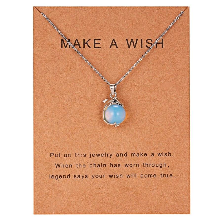 ネックレス ペンダント イルカ ハワイアンジュエリー ドルフィン ペンダント チョーカー マリン 海 誕生日 オパール ストーン ギフト サーファー ユニセックス |  | 04