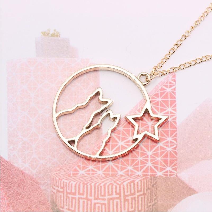 ネコ 猫 ねこ ネックレス ペンダント チョーカー シンプル レディース 可愛い シルエット ペア シルバー ゴールド スター 星 ラウンド 丸 シルエット ギフト |  | 02