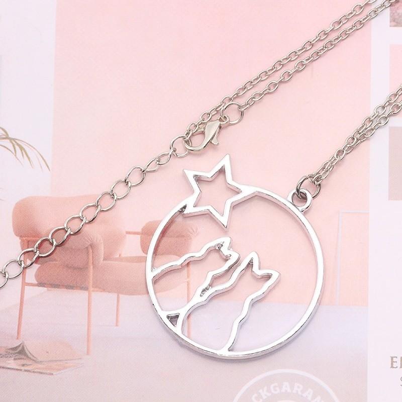 ネコ 猫 ねこ ネックレス ペンダント チョーカー シンプル レディース 可愛い シルエット ペア シルバー ゴールド スター 星 ラウンド 丸 シルエット ギフト |  | 06