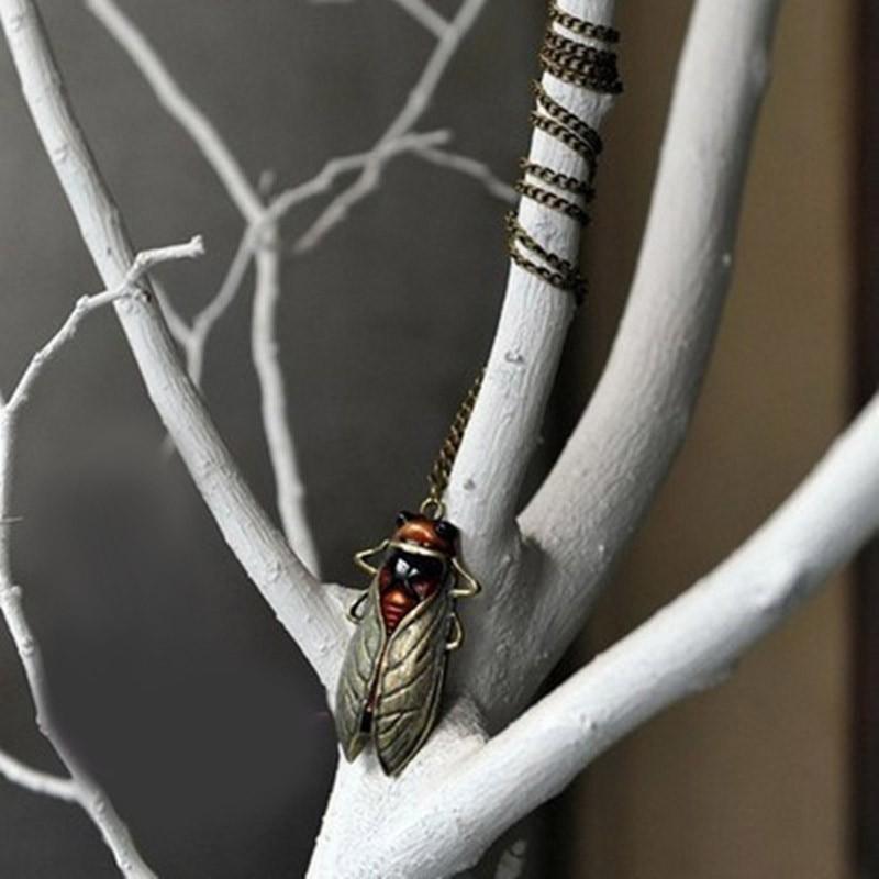 セミ ネックレス ペンダント チョーカー 虫 蝉 夏 ヴィンテージ 長め カジュアル レディース 個性的 スチームパンク 大きめ アクセサリー 昆虫 メンズ ユニーク |  | 05