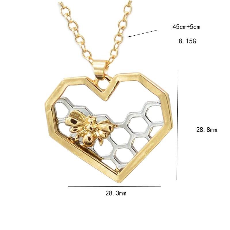 蜂 ネックレス ハチ ミツバチ 蜜蜂 虫 ペンダント ハニー 可愛い