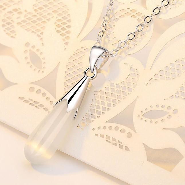 ネックレス レディース ティアドロップ 涙型 セクシー エレガント クリスタル ローズクォーツ ストーン 天然石 シルバー925 ステンレス ペンダント チョーカー |  | 05