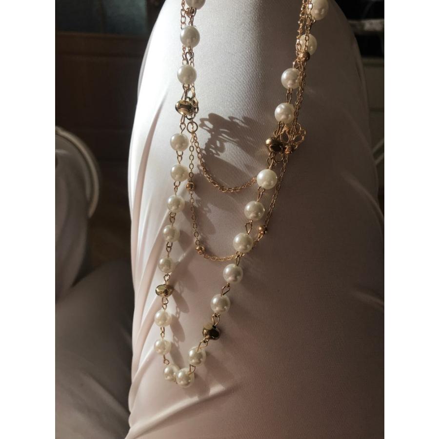 ネックレス ロング チェーン フラワー 花 パール ロングネックレス ローズ バラ 薔薇 チョーカー ペンダント レディース アクセサリー エレガント |  | 01