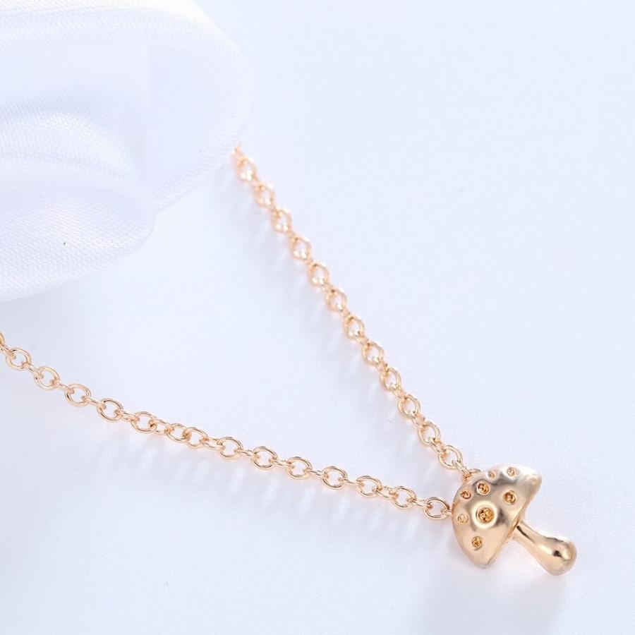 キノコ ネックレス ペンダント ギフト ジュエリー コラール 女性