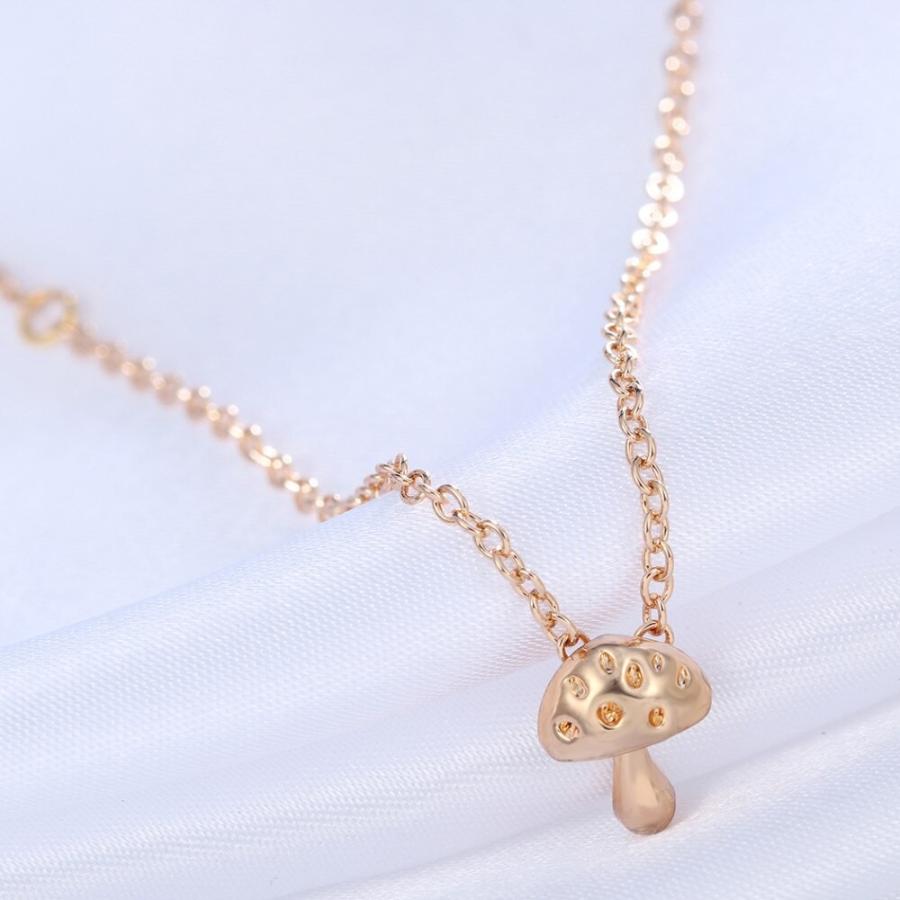 キノコ ネックレス ペンダント ギフト ジュエリー コラール 女性 ロングチェーン チョーカー アクセサリー エレガント きのこ ファッション パーティ |  | 06